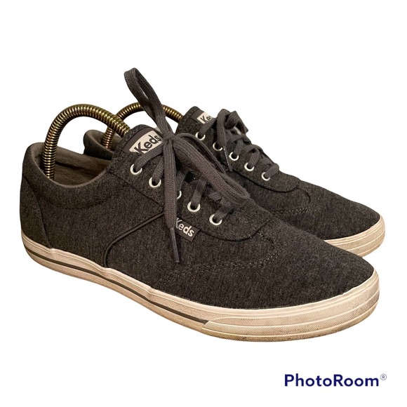 Keds Shoes - Keds Courty Core grey gray jersey lace-up sneakers - US women’s size 8